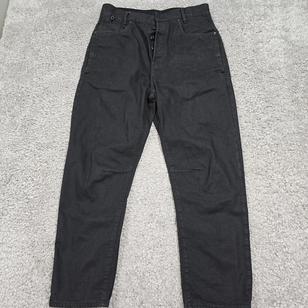 G-Star RAW Womens C-Staq Denim Pants Black 3D Boyfriend Crop Size 29‎ Casual